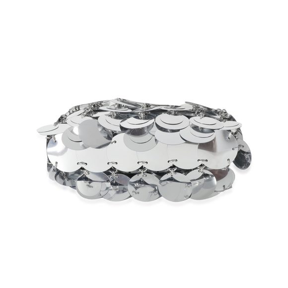 Paco Rabanne Silver Disk 1969 Sparkle Nano Bag - Picture 6 of 8